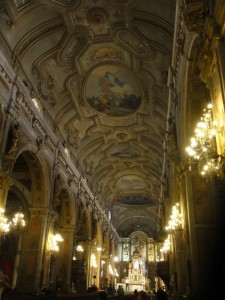 plafond de la cathédrale