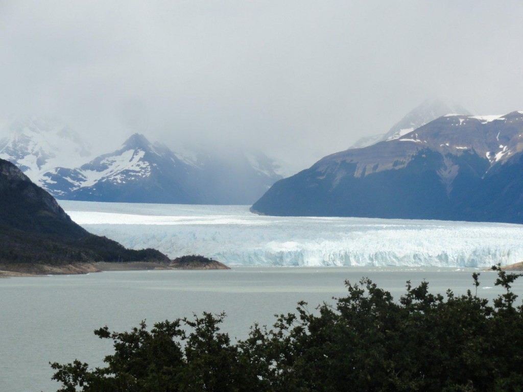 Le glacier vu de loin