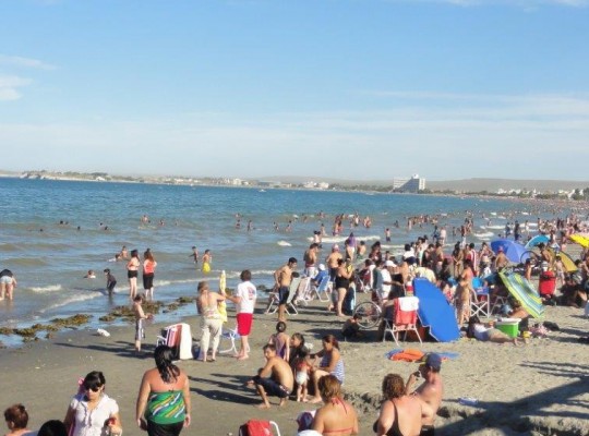 Plage de Puerto Madryn le dimanche