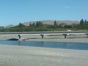 on quitte la côte pour arriver à Christchurch