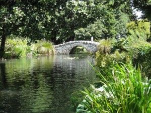 dans le joli parc de Queenstown