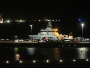 vue sur le port de plaisance pendant notre repas