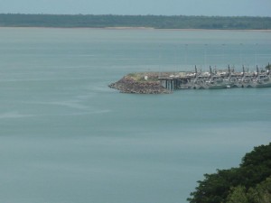 l'un des ports de Darwin, vu de ma chambre