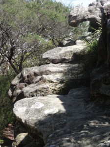 sur le chemin de randonnée