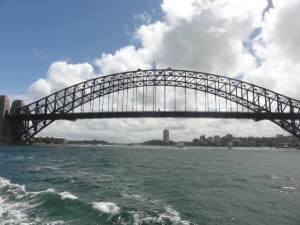 vue du pont de face, au retour (le lendemain je ferai l'ascension du pont)