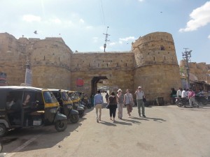 arrivée au "fort doré" de Jaisalmer